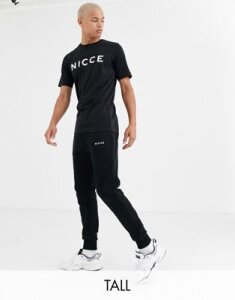 Nicce sweatpants in black with logo