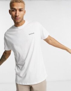 Night Addict oversized limited chest print t-shirt-White