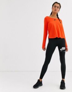 Nike Air Running crop leggings in black