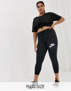 Nike Air Running Plus leggings in black