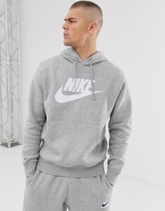 Nike Club hoodie in gray-Green