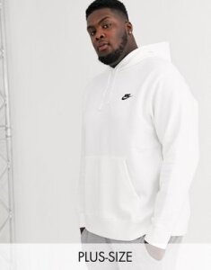 Nike Club Plus hoodie in white