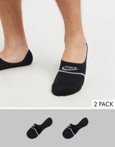 Nike no-show sneaker socks 2 pack in black