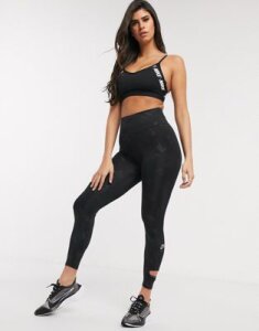 Nike Running Air all over logo leggings in black