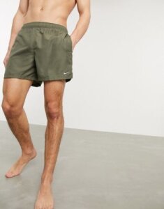 Nike Swimming 5inch Volley shorts in khaki-Green