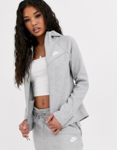 Nike Tech Fleece Zip Through Gray Hoodie