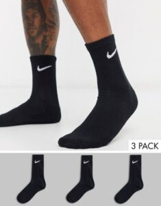 Nike Training lightweight crew socks in black