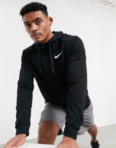 Nike Training zip-thru hoodie in black
