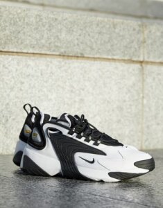 Nike Zoom 2k sneakers in black/white