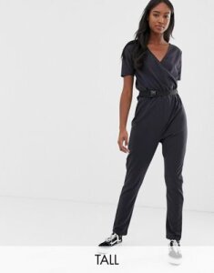 Noisy May Tall utility buckled jumpsuit in black