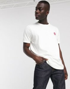 Nudie Jeans Uno badge logo t-shirt in white