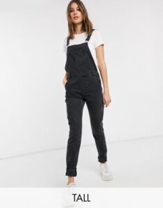 Only Tall overalls in washed black