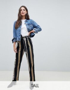 Parisian Tall stripe wide leg pants-Multi