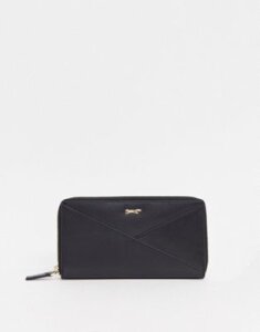 Paul Costelloe Leather Color Block Ladies' wallet In All Black