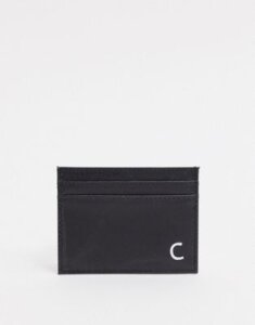 Peter Werth C leather card holder-Black