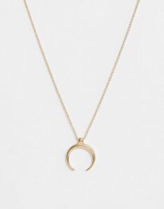 Pieces wishbone necklace-Gold