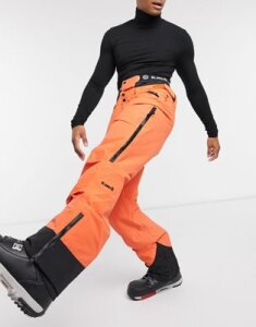Planks Tracker insulated pants in Lifeboat orange