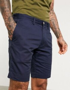 Polo Ralph Lauren cotton stretch twill bedfords chino shorts slim fit in nautical ink-Navy