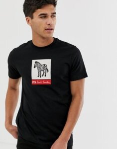 PS Paul Smith bold zebra slim fit t-shirt in black