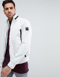 Replay lightweight taped jacket in white