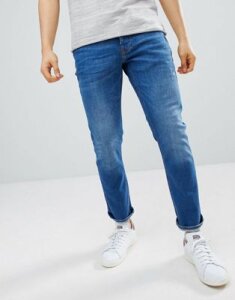 River Island slim jeans in mid wash blue