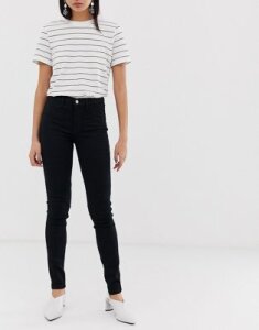 Selected femme clean skinny jean in black