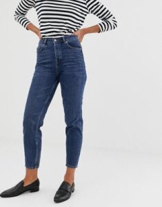 Selected Femme mom jeans-Navy
