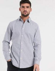 Selected Homme pin stripe shirt in blue