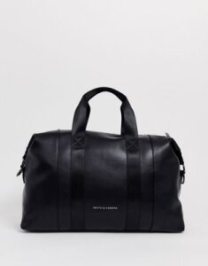 Smith & Canova leather carryall in black