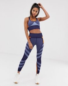 South Beach color block seamless leggings-Multi