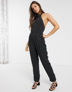 Stevie May Celeste star embroidered jumpsuit-Navy