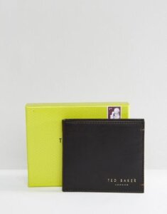 Ted Baker Harvys leather billfold coin wallet-Brown