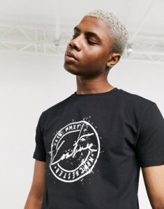 The Couture Club stamp print t-shirt in black