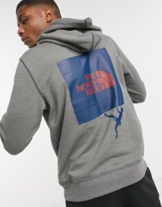The North Face Dome Climb graphic hoodie in gray