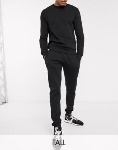 Threadbare Tall basic slim fit jogger in black