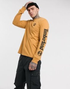 Timberland core logo long sleeve in stone