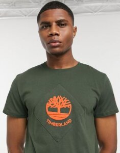 Timberland tree logo t-shirt-Black
