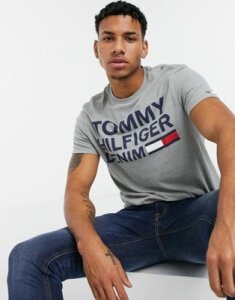 Tommy Hilfiger lockup flag t-shirt-Gray