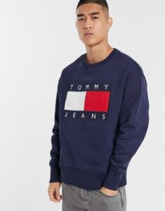 Tommy Jeans flag crew in navy