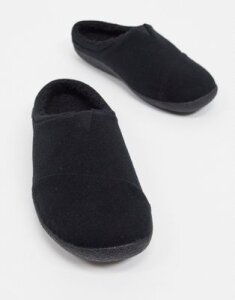 Toms berkley vegan-friendly slippers in black