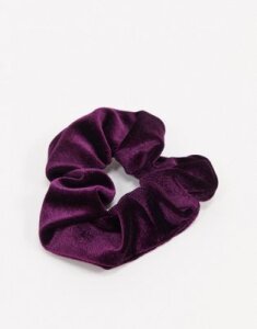 Topshop satin scrunchie in purple
