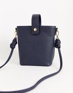Truffle Collection structured cross body bag-Navy