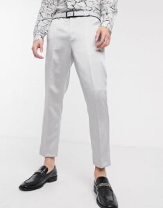 Twisted Tailor suit pants in silver