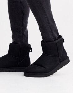UGG Classic mini boots in black suede