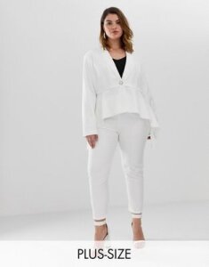 Unique21 Hero high rise tailored pants-White