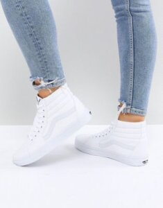 Vans Classic SK8-Hi triple white sneakers