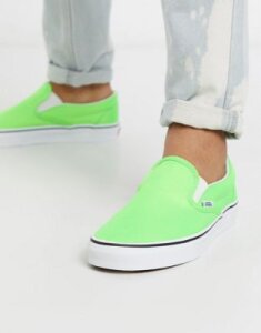 Vans Classic Slip-On sneaker in neon green