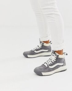 Vans UltraRange HI MTE sherpa gray sneakers