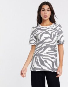 Vila t-shirt in zebra-Multi
