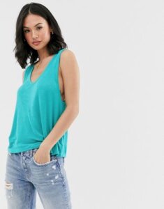 We the Free by Free People take the plunge tank top-Blue
